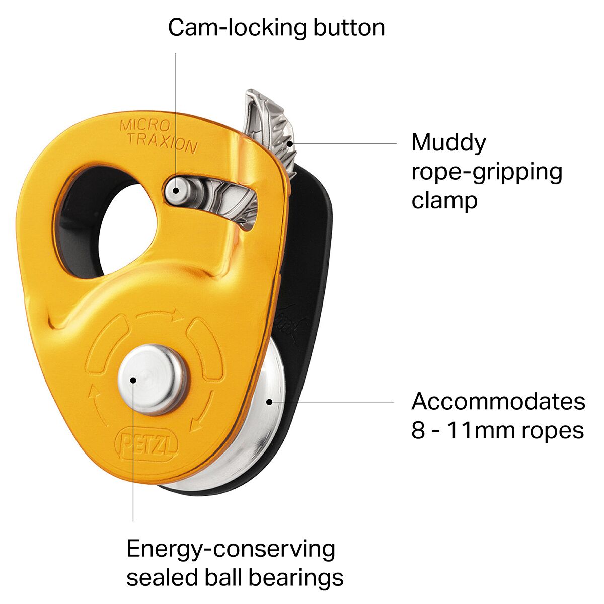 Petzl Micro Traxion Pulley - Climb