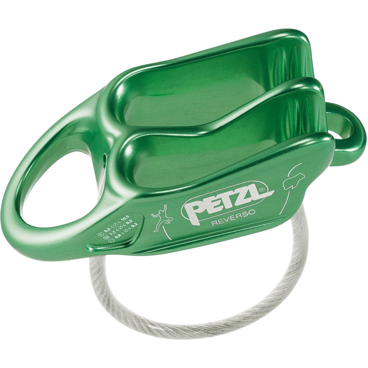 Image of Petzl Reverso Belay Device Green, One Size