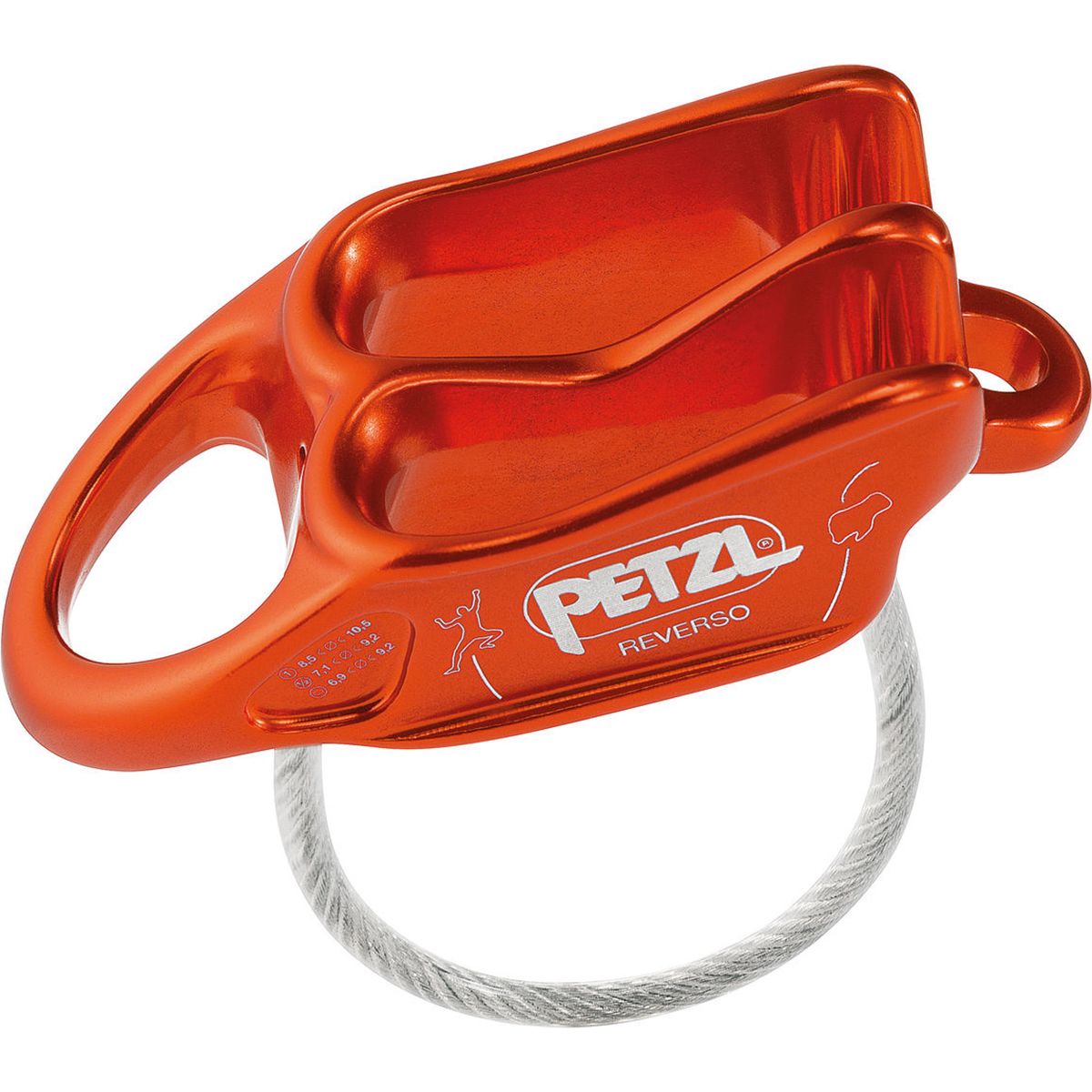 Petzl Petzl Reverso Belay Device Red, One Size
