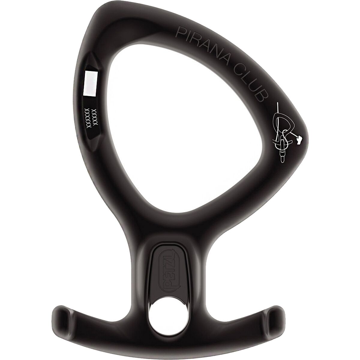 Image of Petzl Pirana Club Descender Black, One Size