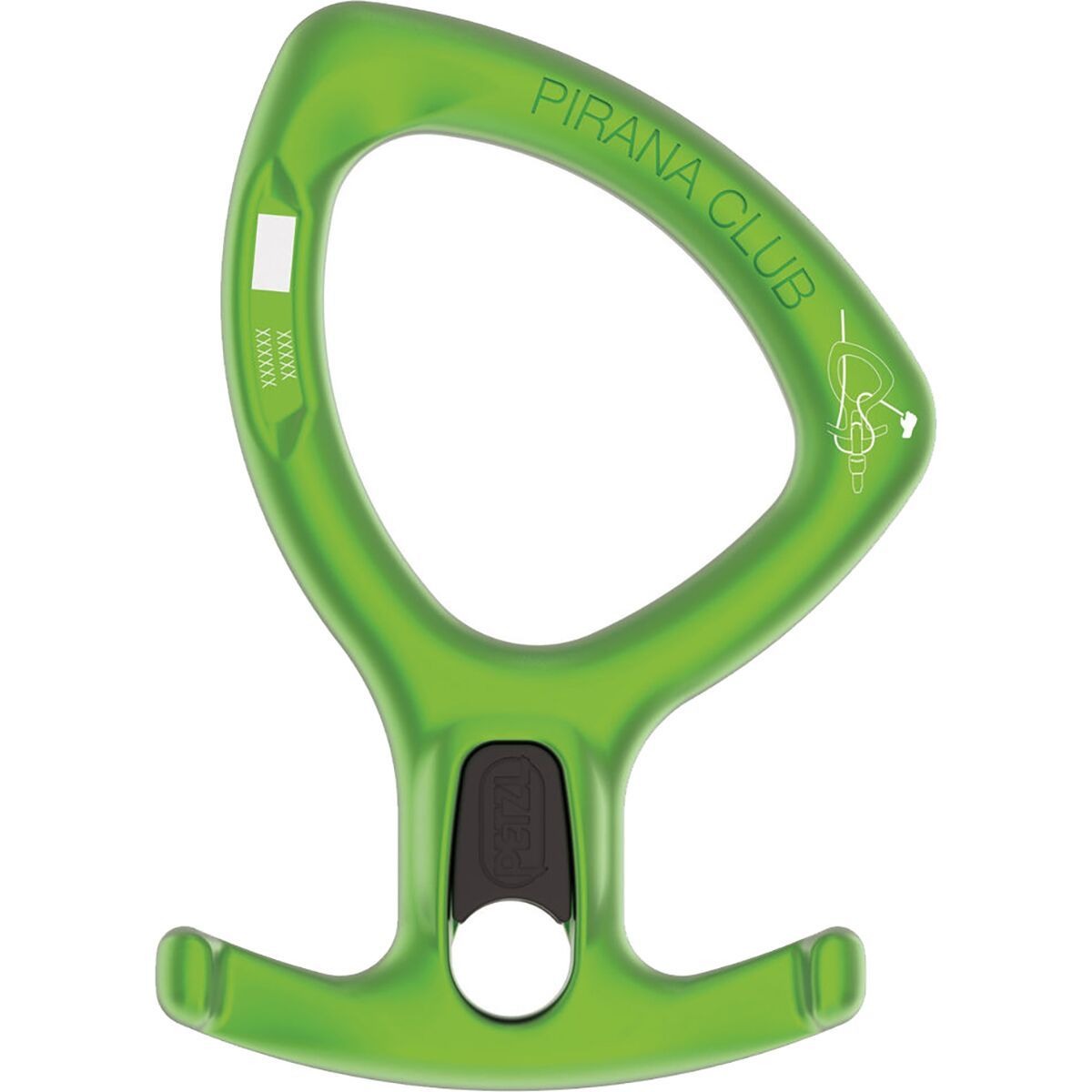 Image of Petzl Pirana Club Descender Green, One Size