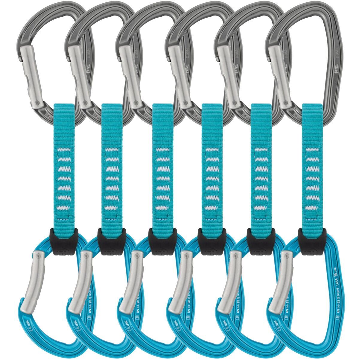 Petzl Djinn Axess Quickdraw - 6-Pack Turquoise, 11cm