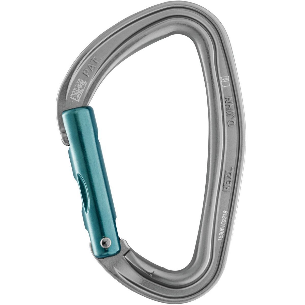 Petzl Djinn Carabiner Gray, Straight Gate
