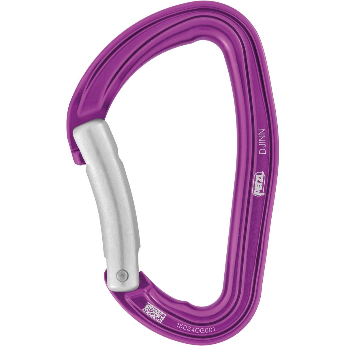 Image of Petzl Djinn Carabiner Purple, Bent Gate