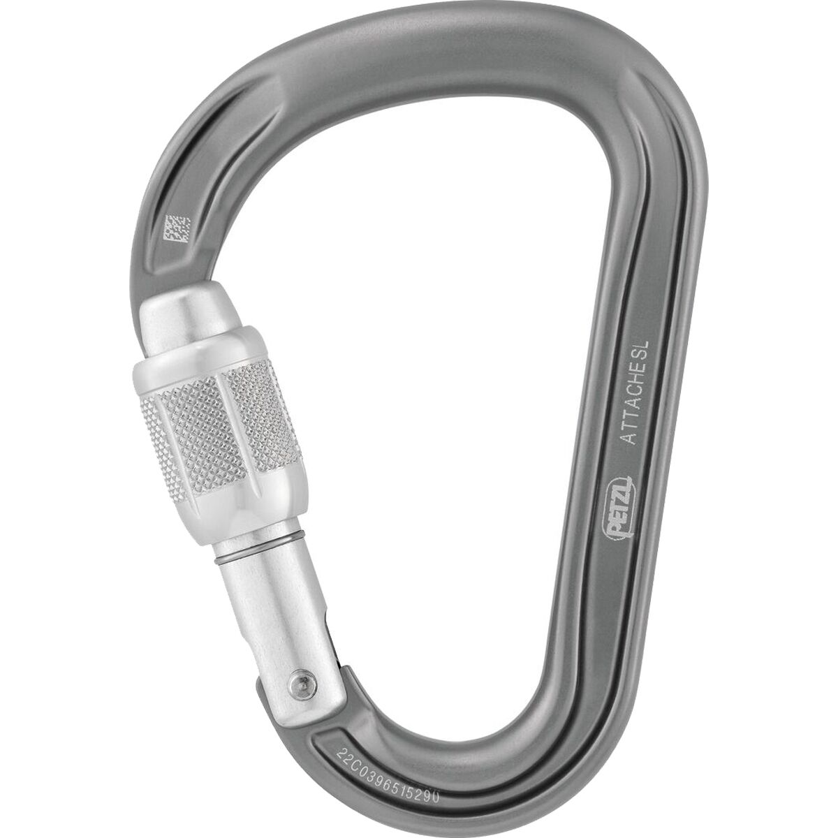 Image of Petzl Attache Locking Carabiner Gray, One Size