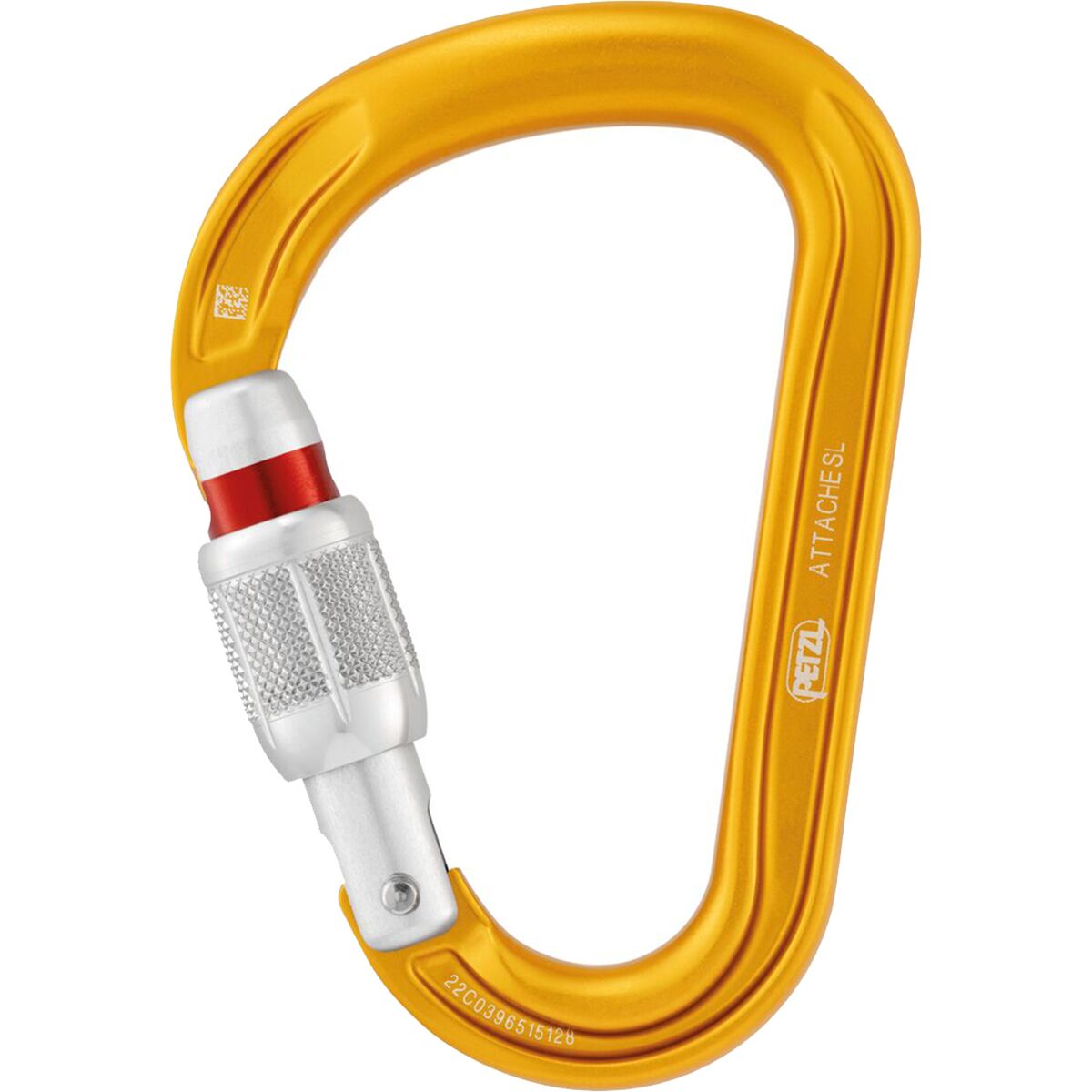 Image of Petzl Attache Locking Carabiner Yellow, One Size