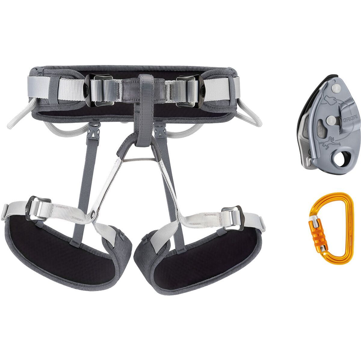 Image of Petzl Corax Sm'D Grigri Kit Dark Gray, 1