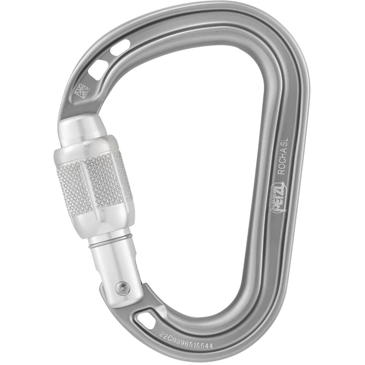 Image of Petzl Rocha Screw Lock Carabiner Light Gray, One Size