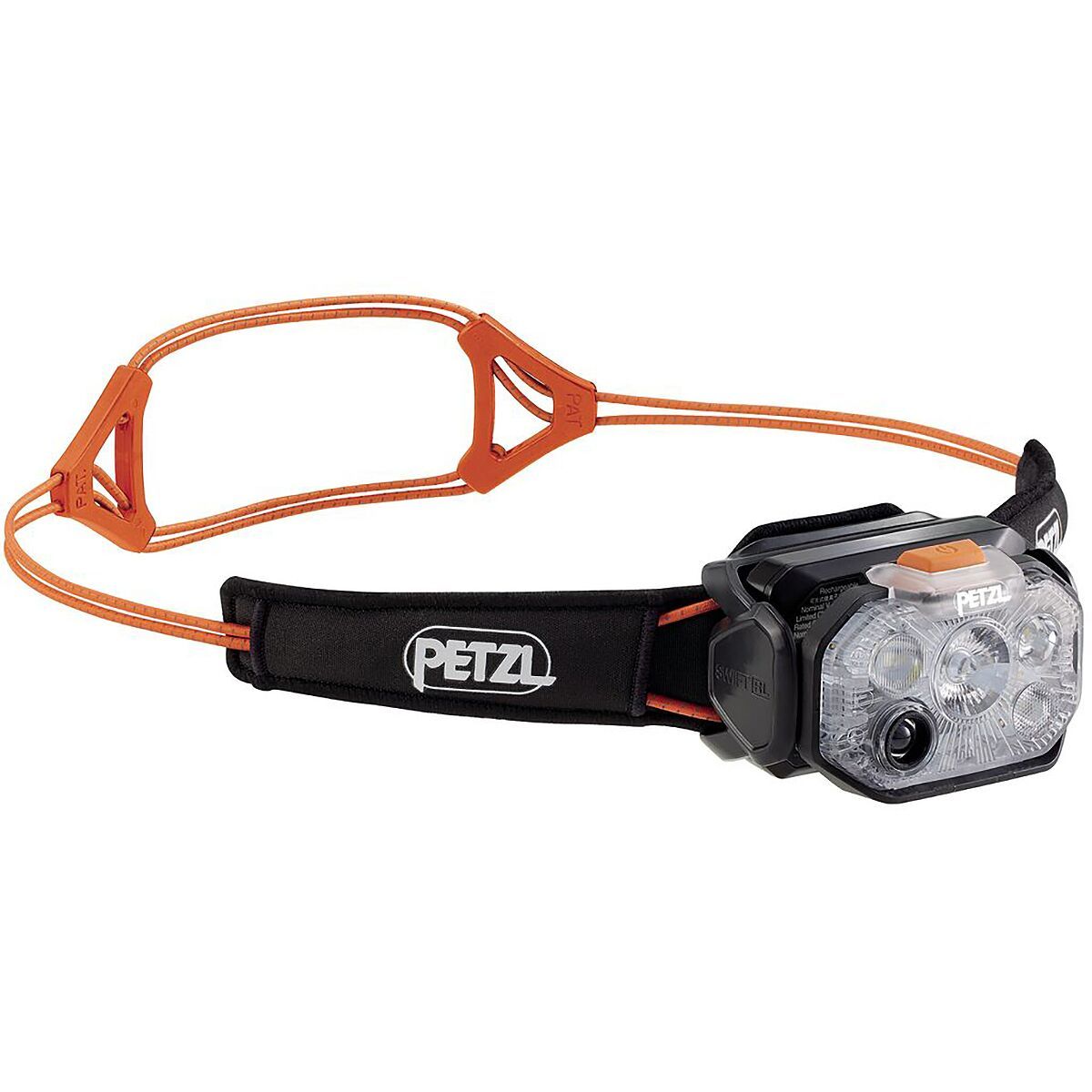 Image of Petzl Swift RL 1100 Headlamp Black/Orange, One Size