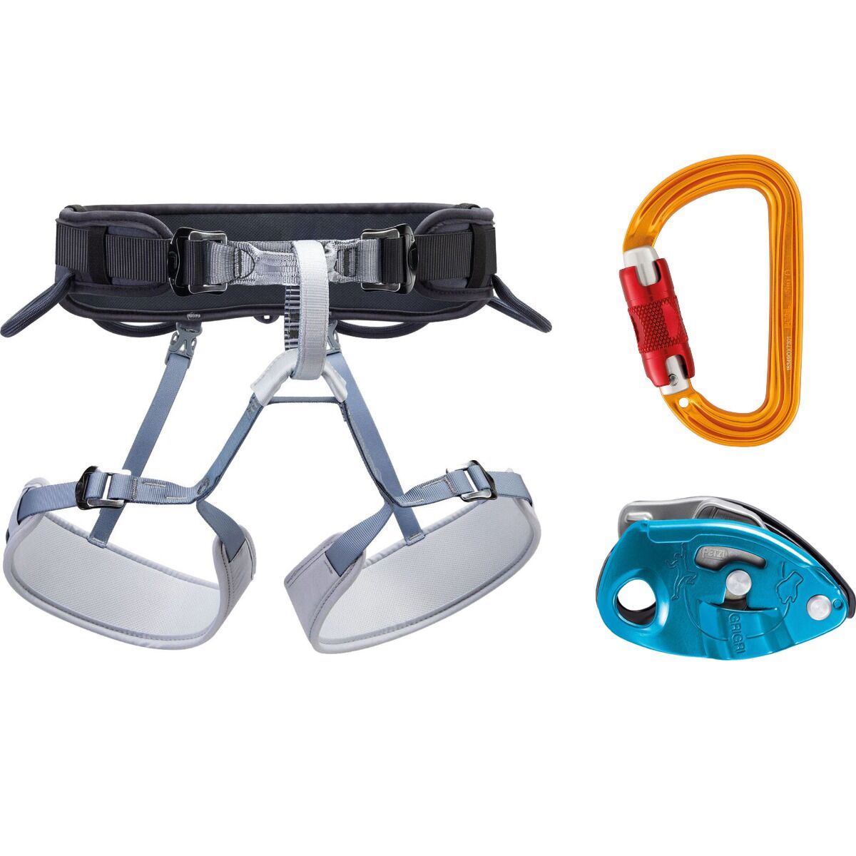 Image of Petzl Corax Harness Package Dark Gray, Blue, One Color, 2, One Size, One Size