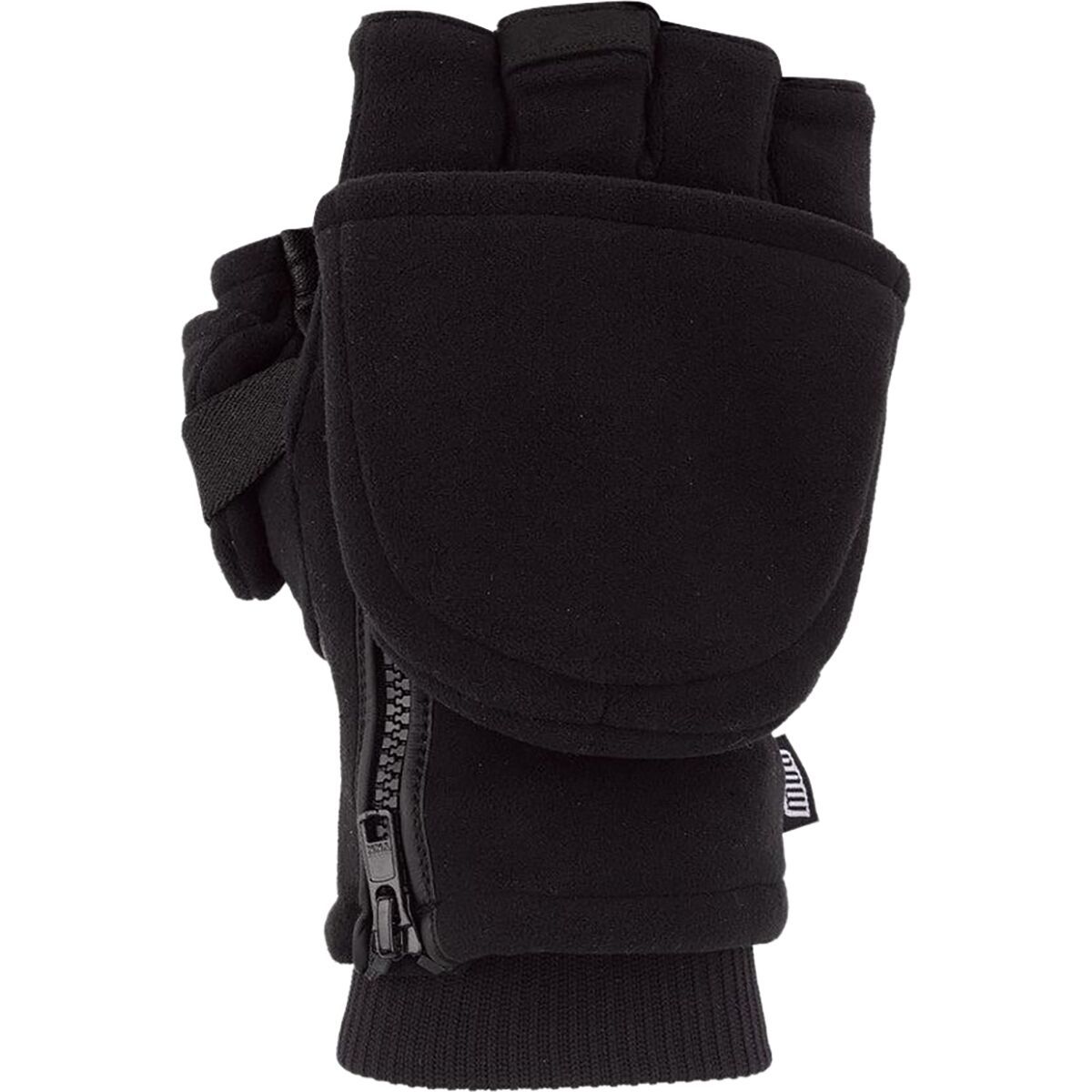 Pow Gloves Versa Infinium Flip Mittens Black, S/M