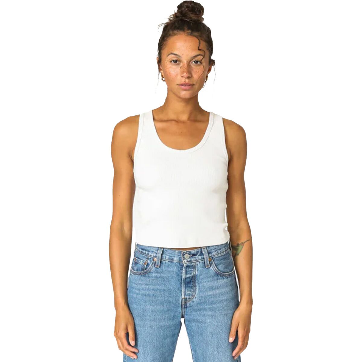 Image of perfectwhitetee Debbie Tank Top - Women's White, XL