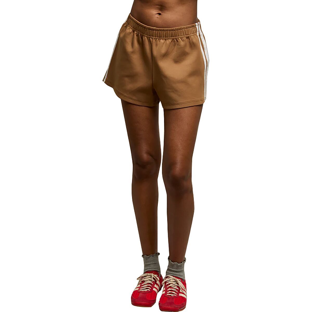 Image of perfectwhitetee Mikayla Striped Short - Women's Mocha, S