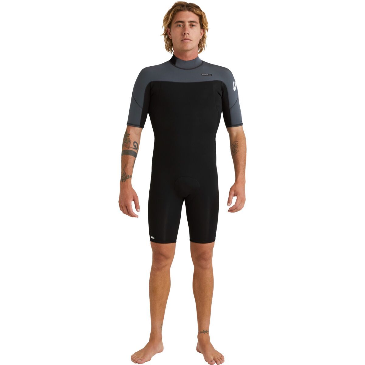 Quiksilver 2/2 Everyday Sessions SS SP Back-Zip Wetsuit - Men's Black/Gun Metal, 3XL