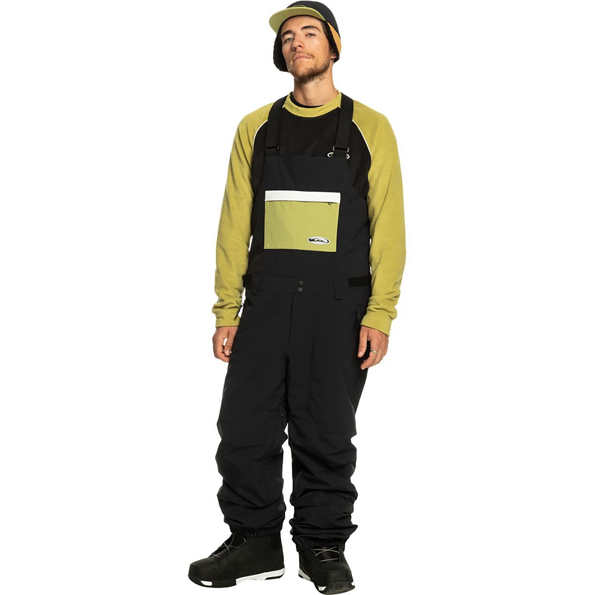 Quiksilver Fly High Technical Snow Bib Pant - Men's True Black, L