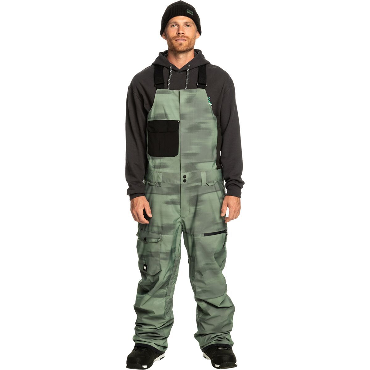 Quiksilver Utility Bib Pant - Men's Break Off Laurel Wreath, XS