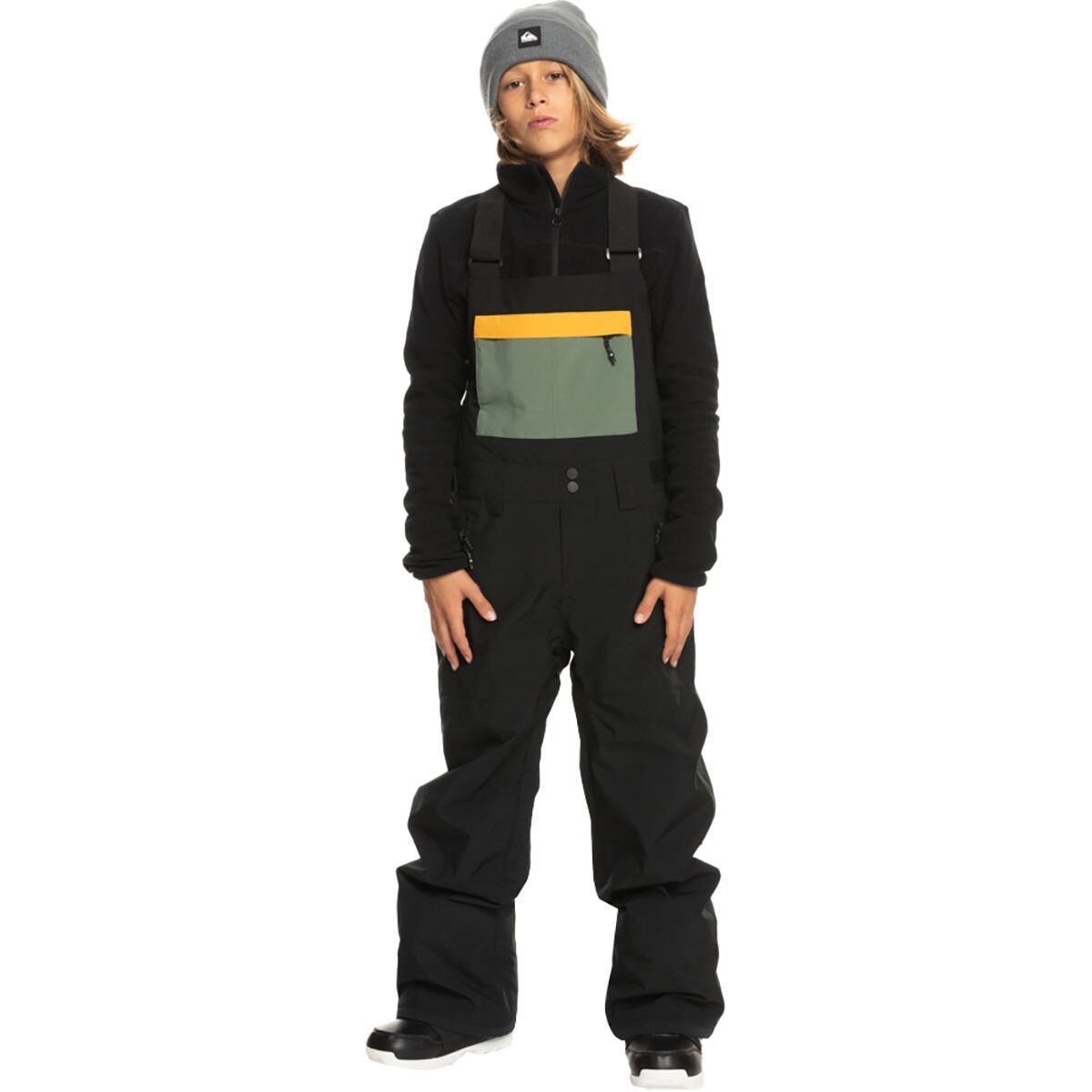 Quiksilver Mash Up Bib - Kids' True Black, L(14)