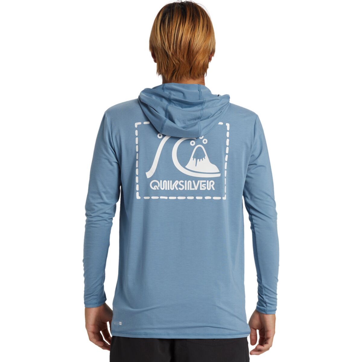 Quiksilver DNA Hooded Surf T-Shirt - Men's Blue Shadow, XXL