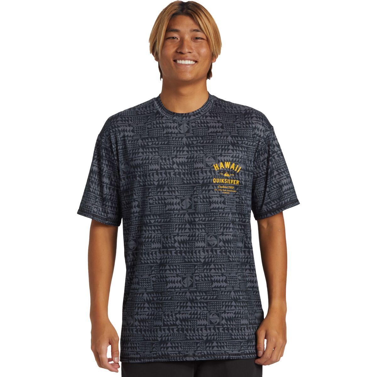 Quiksilver Hi Multiply Surf Short-Sleeve T-Shirt - Men's Iron Gate, M