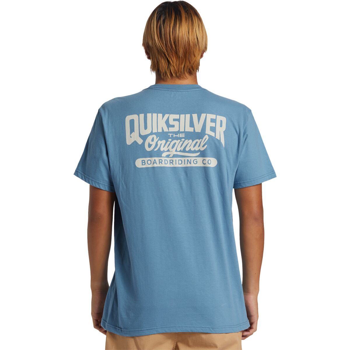 Quiksilver Original Script MT0 Shirt - Men's Blue Shadow, L