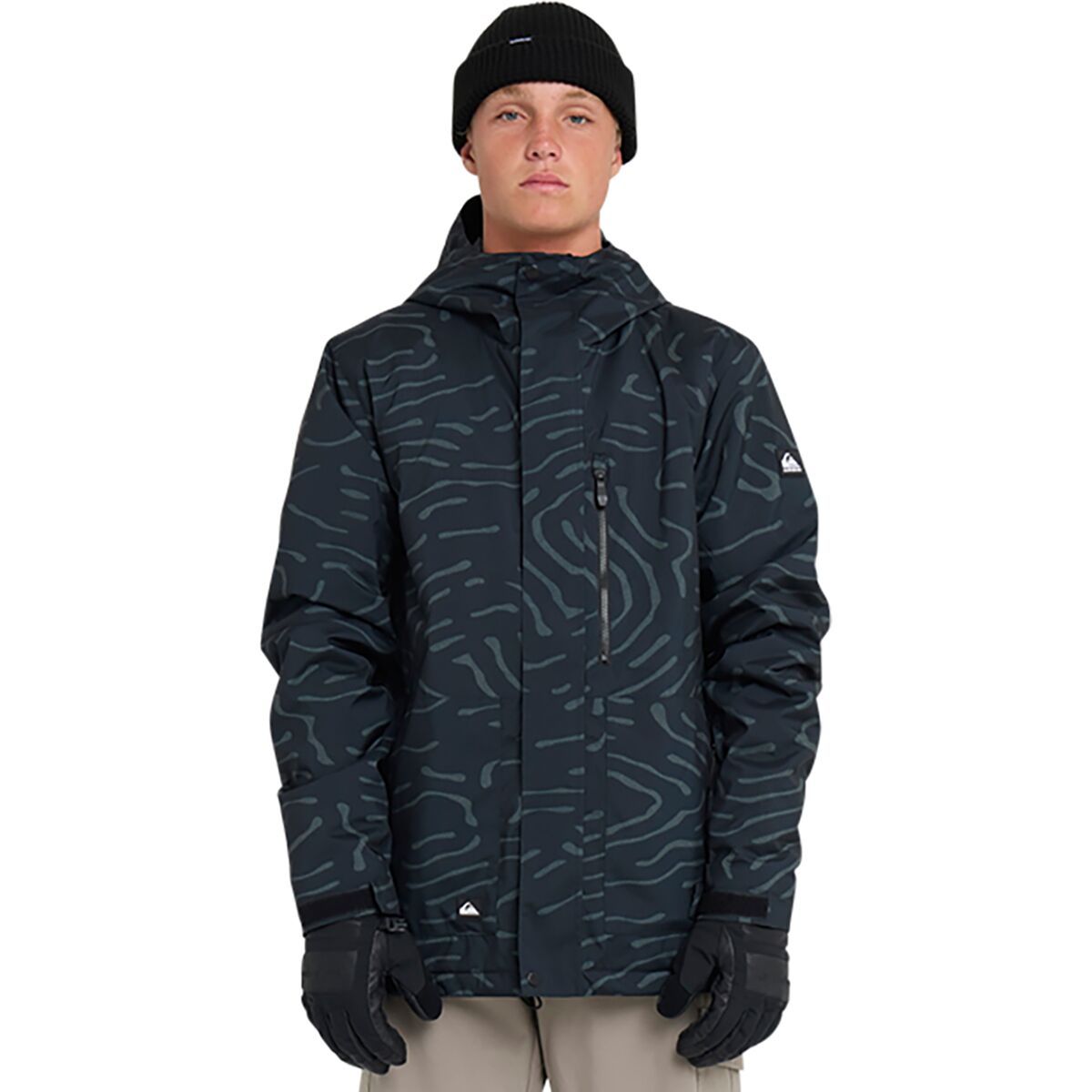 Image of Quiksilver Mission Printed Jacket - Men's Black, L