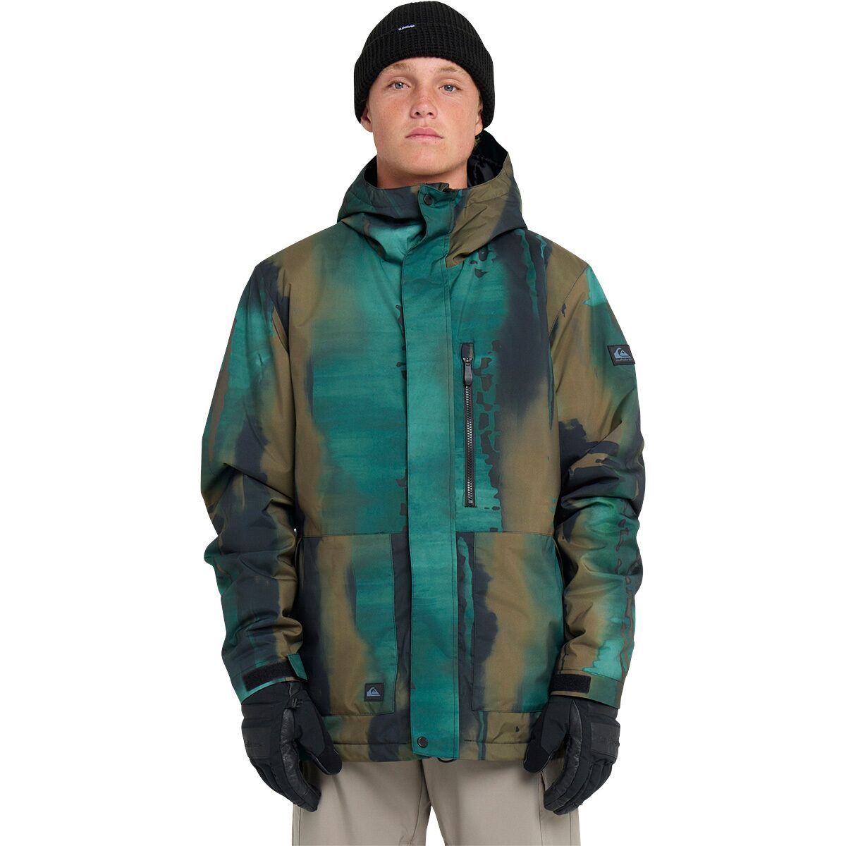 Image of Quiksilver Mission Printed Jacket - Men's Dark Ivy, M