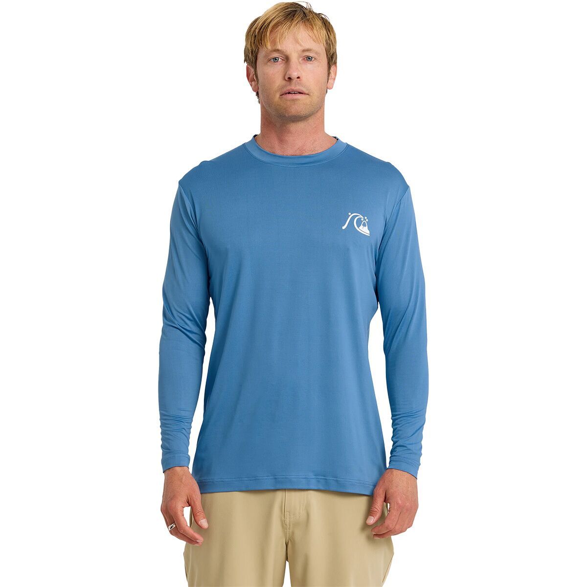 Image of Quiksilver DNA Logo Surf Long-Sleeve Shirt - Men's Riviera, M