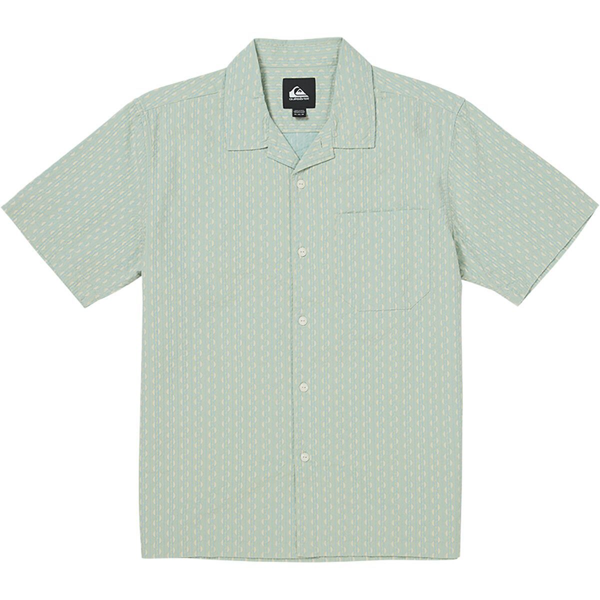 Image of Quiksilver Horizons Casual Short-Sleeve Shirt - Men's Blue Haze, L