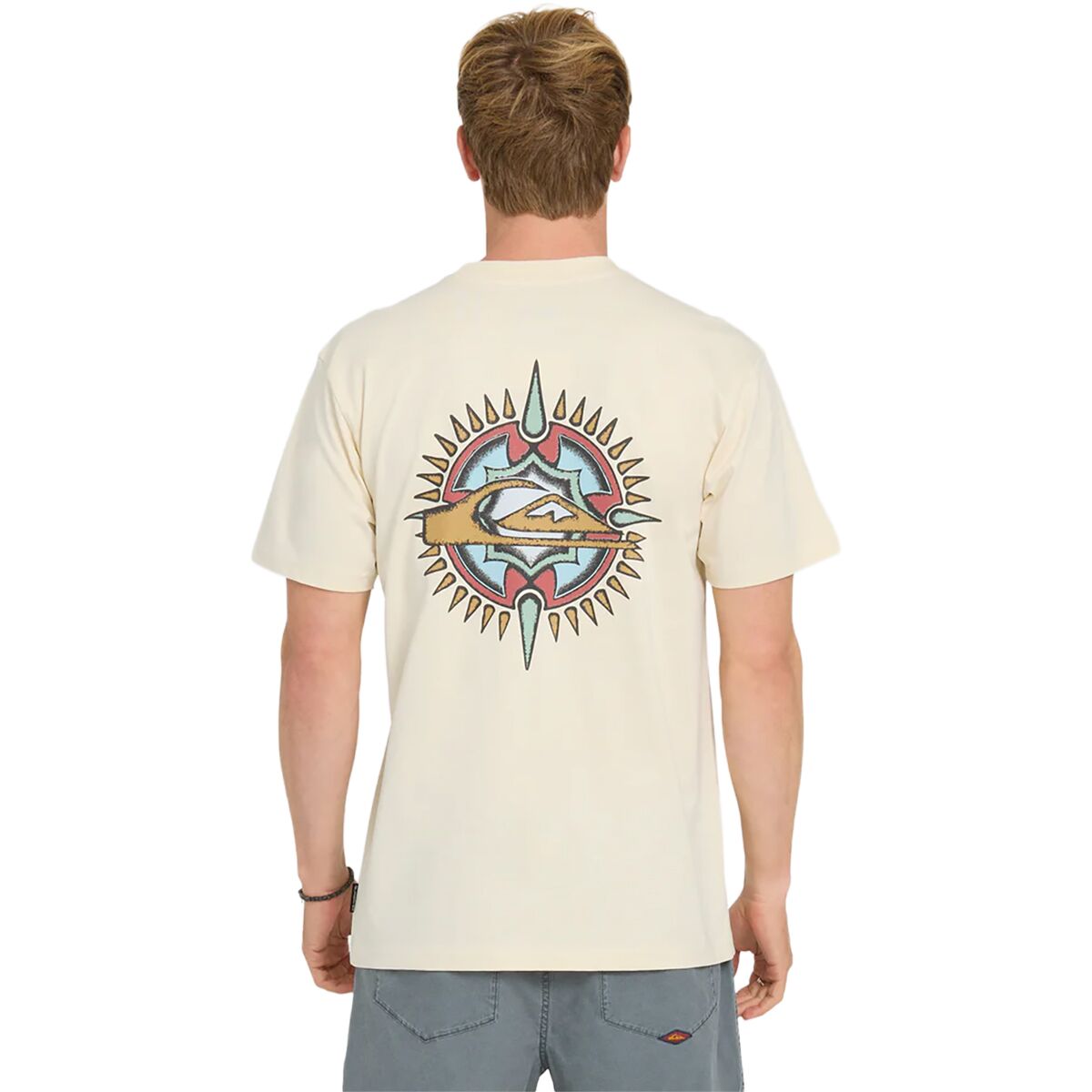 Image of Quiksilver Shooting Star MT0 Shirt - Men's Bone White, M