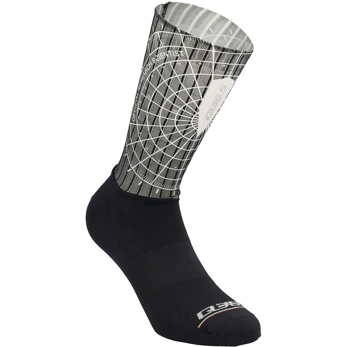 Image of Q36.5 Dottore Aero 19 Sock Black, 36-39
