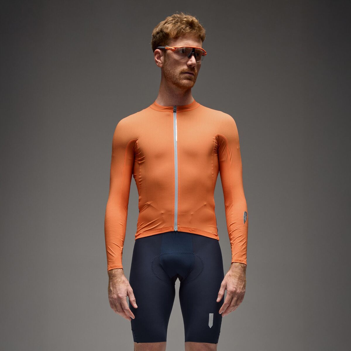 Image of Q36.5 Dottore Pro Long-Sleeve Jersey - Men's Poppy Orange, L
