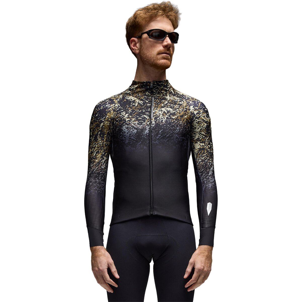 Q36.5 Q36.5 Gregarius Hybrid Alpi Camo Long-Sleeve Jersey - Men's Black, S - $260.00 at Backcountry.com