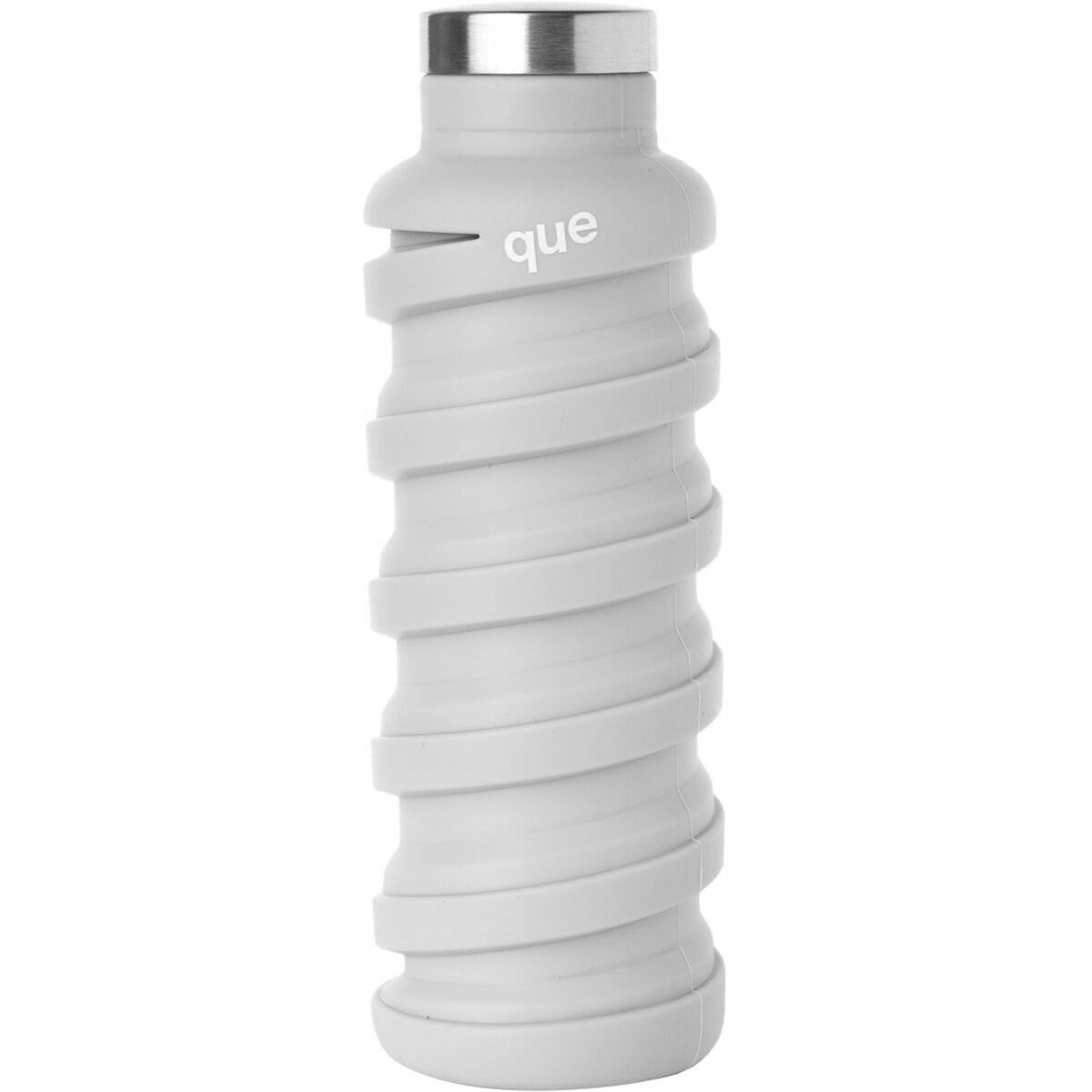 Image of Que Collapsible Water Bottle Cloudy Grey, 20oz