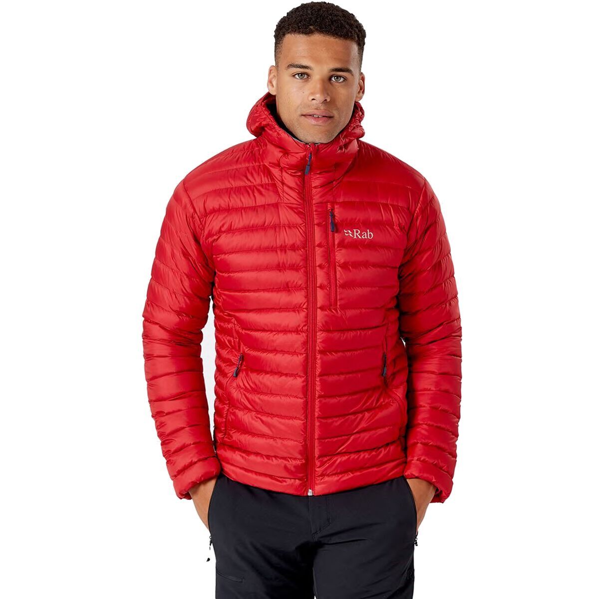 Rab Microlight Alpine Down Jacket - Men's Ascent Red, XS
