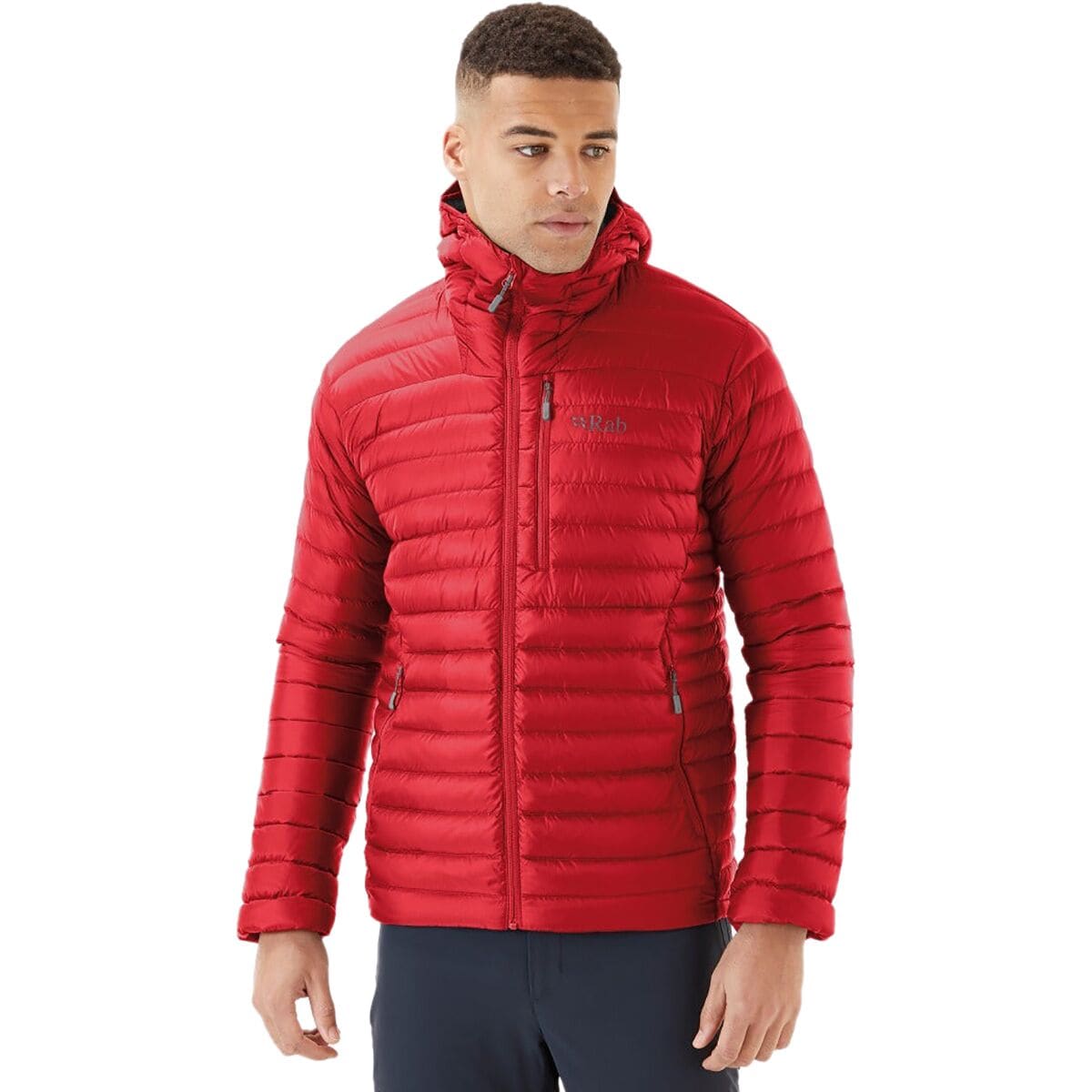 Pre-owned Rab Microlight Alpine Down Jacket - Men's In Ascent Red2