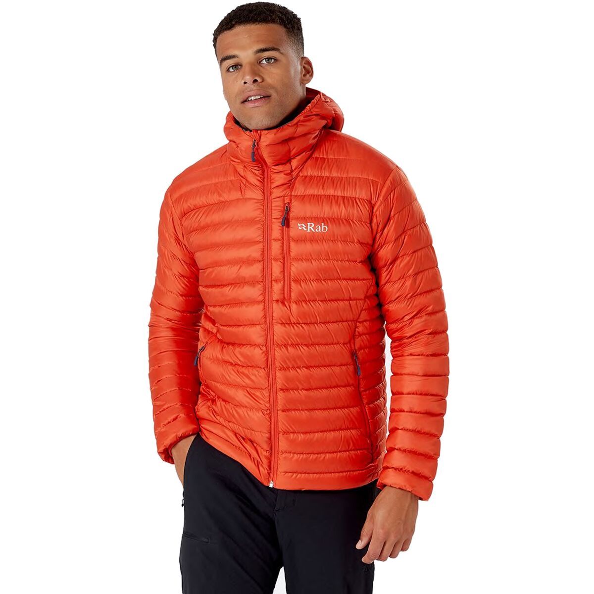 Rab Microlight Alpine Down Jacket - Men's Firecracker, XL