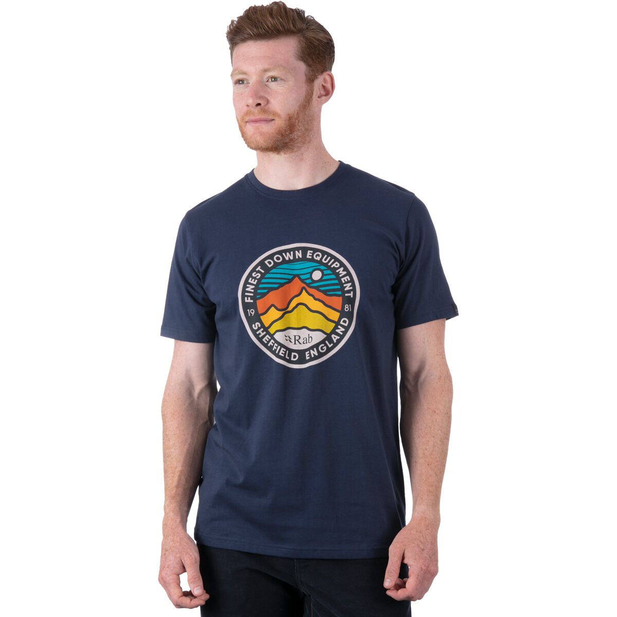 RAB Mens Stance 3 Peaks SS Tee Deep Ink S