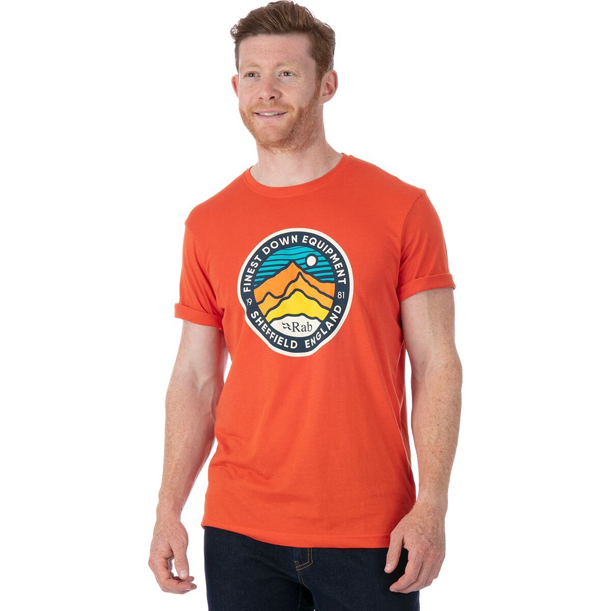 Rab Stance 3 Peaks T-Shirt - Men's Firecracker, M