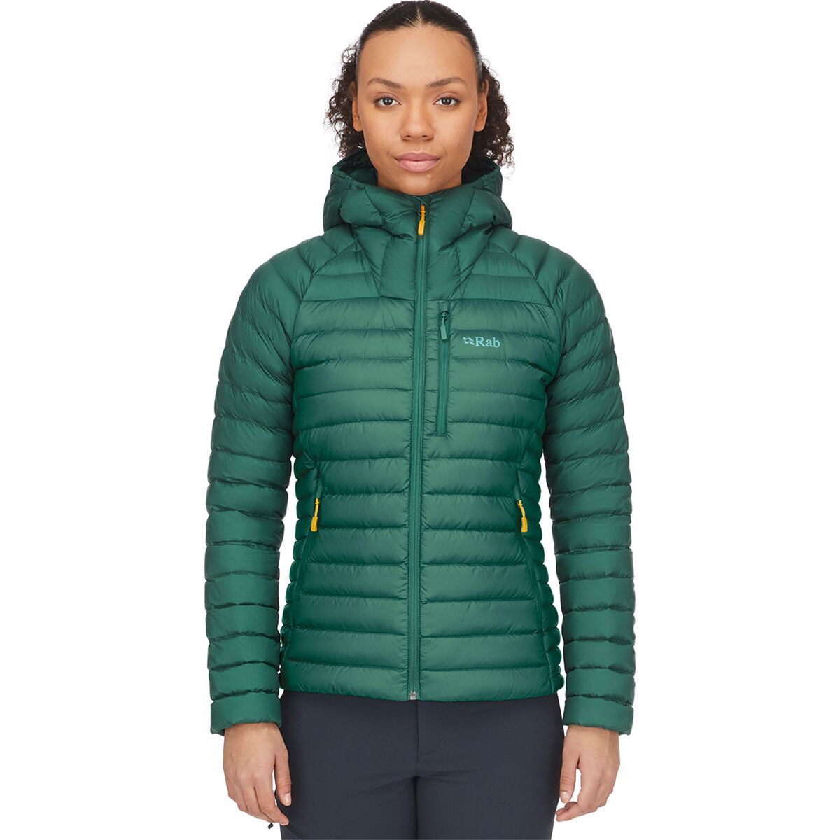 Image of Rab Microlight Alpine Down Jacket - Women's Green Slate, XL