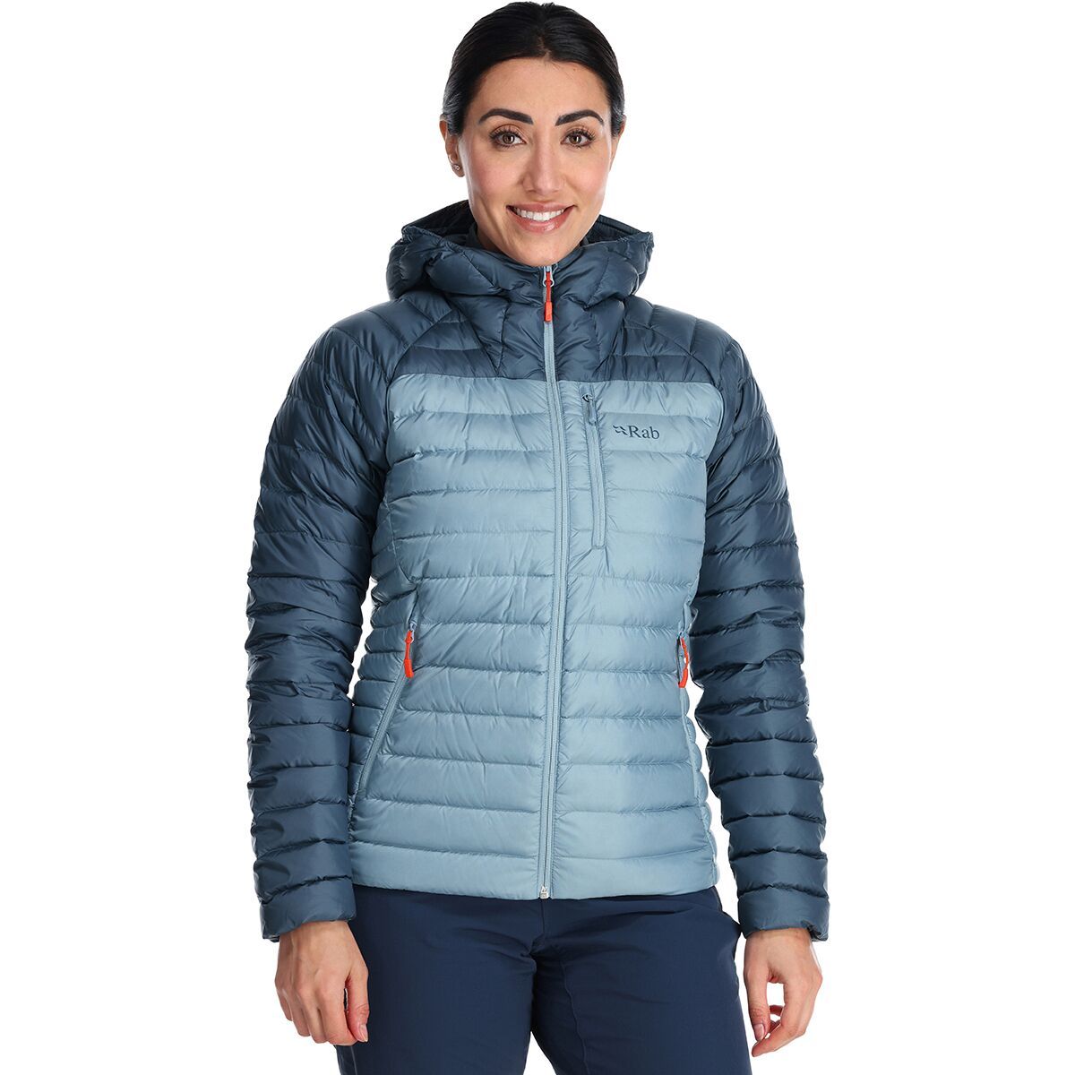 Image of Rab Microlight Alpine Down Jacket - Women's Orion Blue/Citadel, S