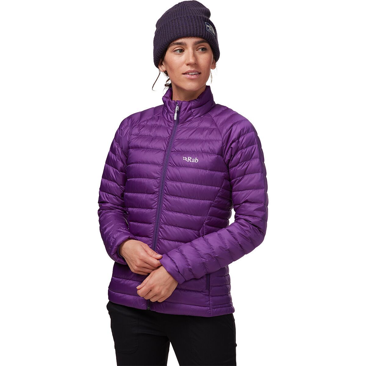 Rab Microlight Down Jacket - Women's Black Currant, M