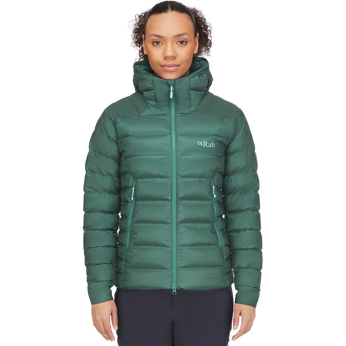 Rab Electron Pro Down Jacket - Women's Green Slate, M