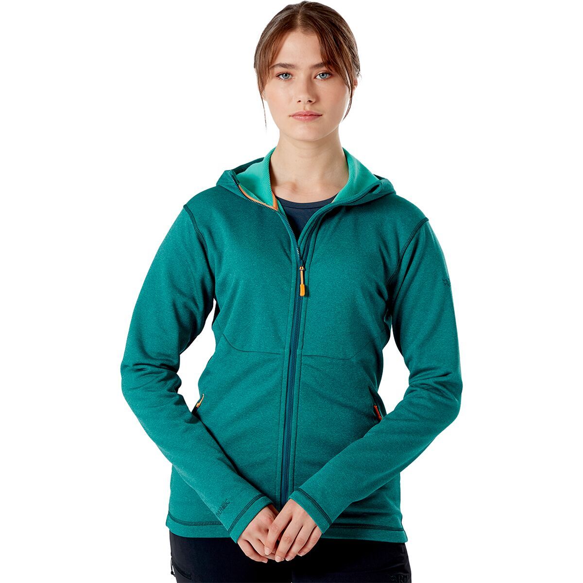 Rab Geon Hooded Fleece Jacket - Women's Atlantis/Peacock, L