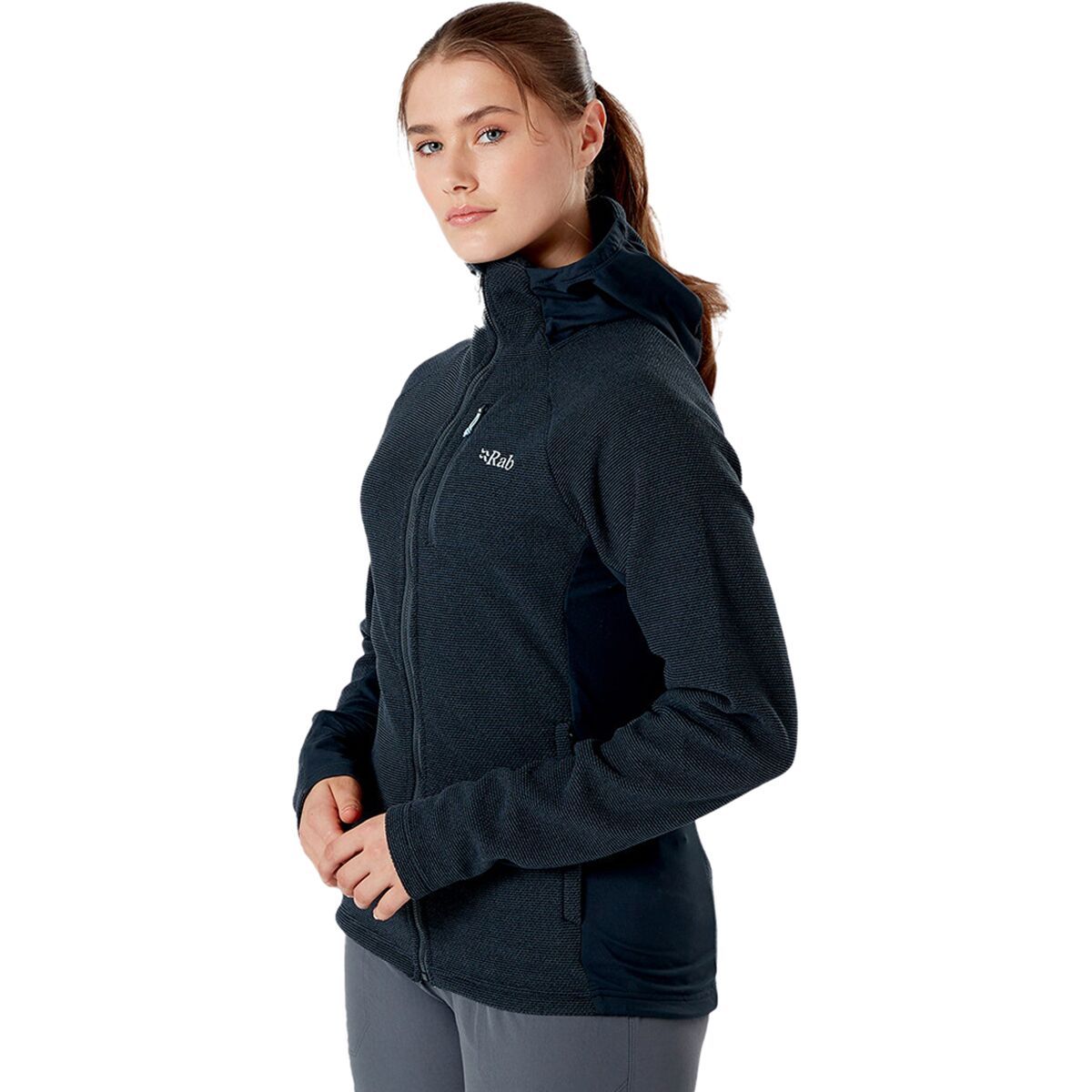 Rab Capacitor Hooded Fleece Jacket - Women's Beluga, XS