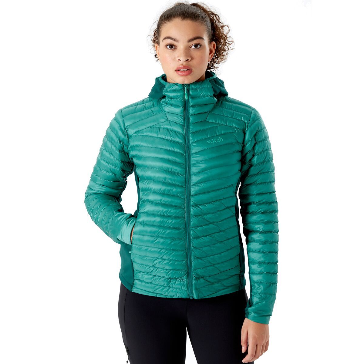 Rab Cirrus Flex 2.0 Hooded Jacket - Women's Storm Green, M