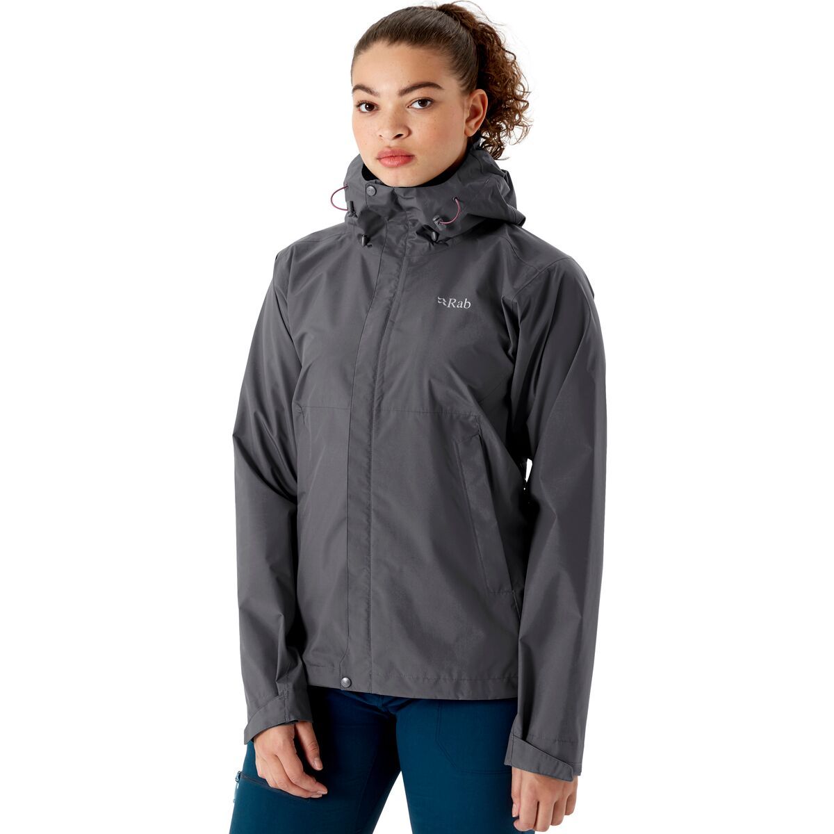 Rab Downpour Eco Jacket - Women's Graphene, XS