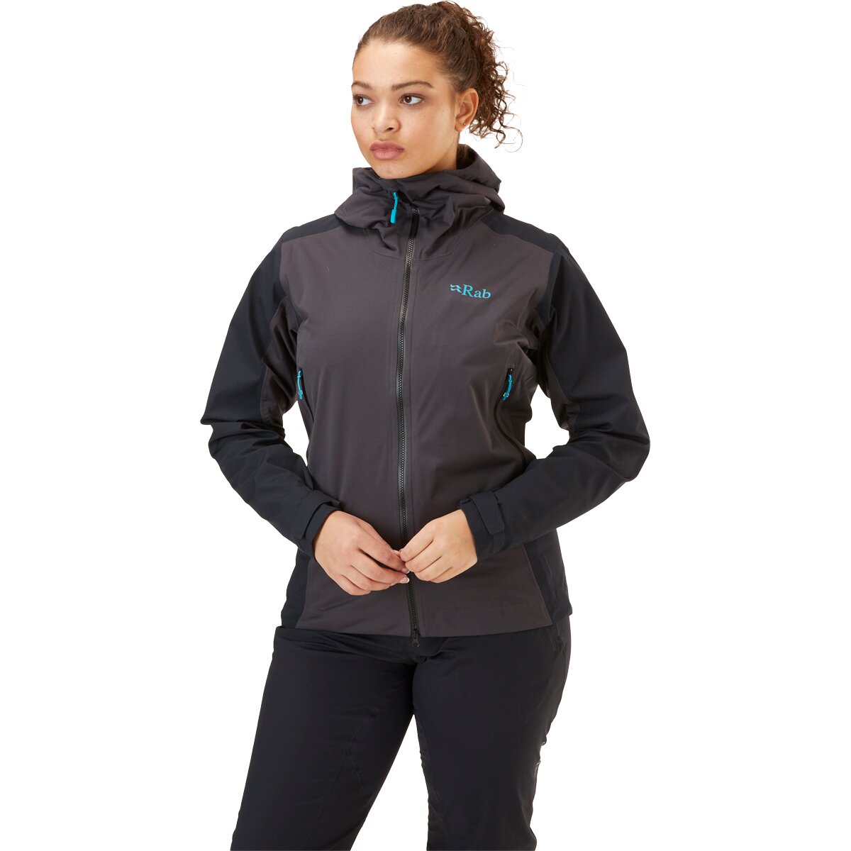 Image of Rab Kinetic Alpine 2.0 Waterproof Jacket - Women's Anthracite, S