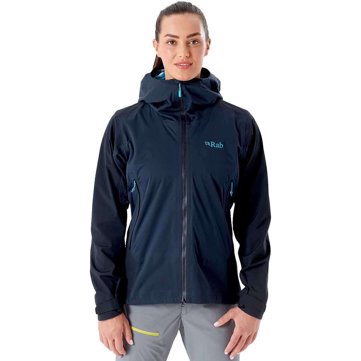 Rab Kinetic Alpine 2.0 Waterproof Jacket - Women's Beluga, S