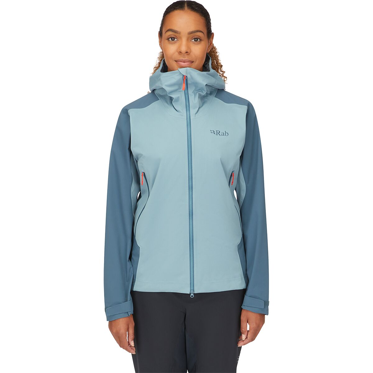 Image of Rab Kinetic Alpine 2.0 Waterproof Jacket - Women's Orion Blue/Citadel, XS