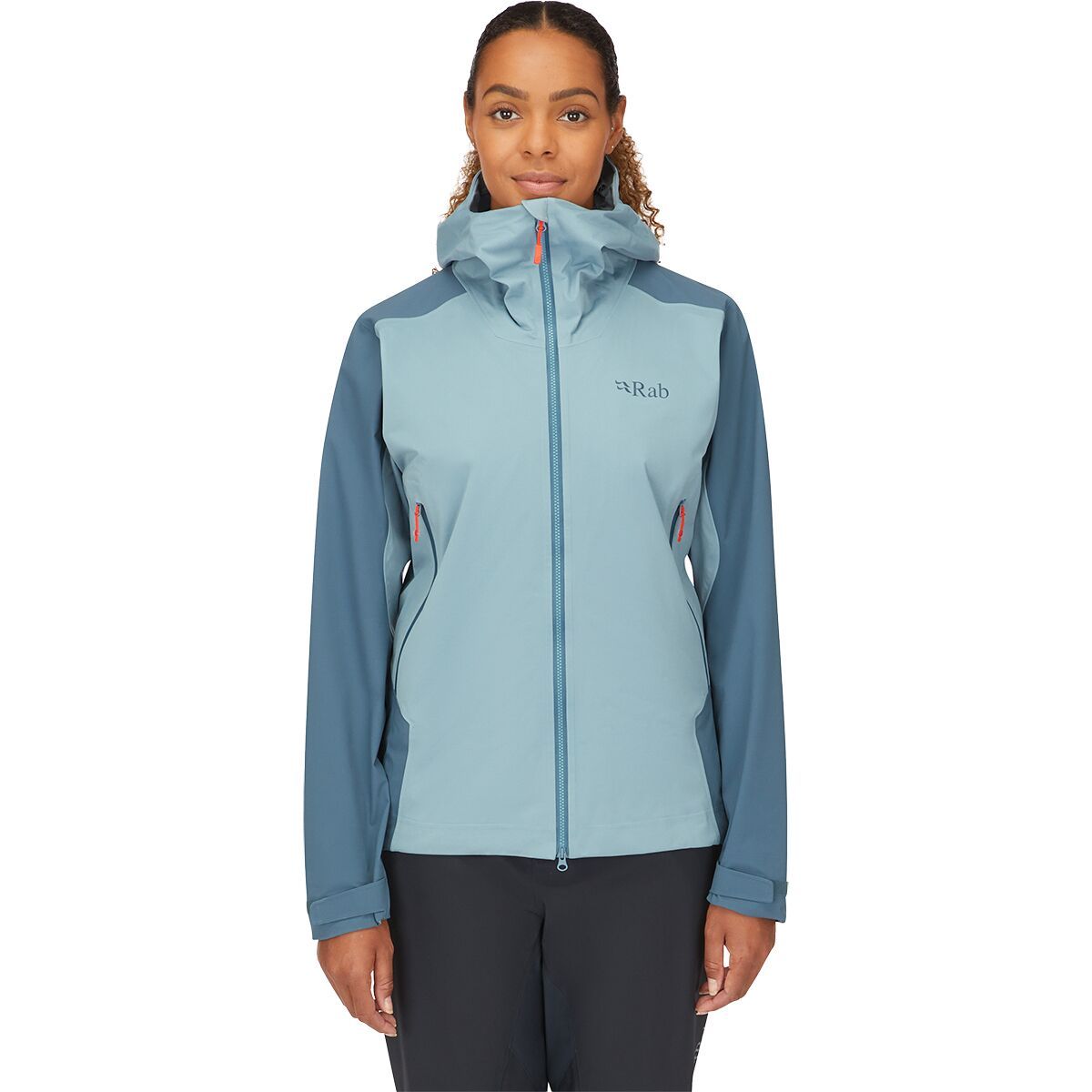 Image of Rab Kinetic Alpine 2.0 Waterproof Jacket - Women's Orion Blue/Citadel, S